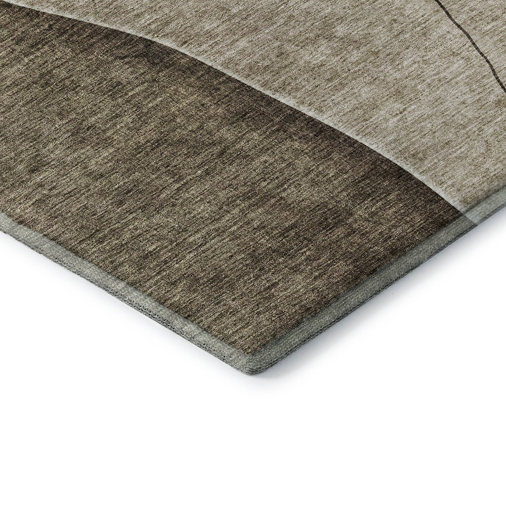 Premium Machine Washable Mayfield AMF696 Brown 2'6" x 3'10" Rug. Picture 3