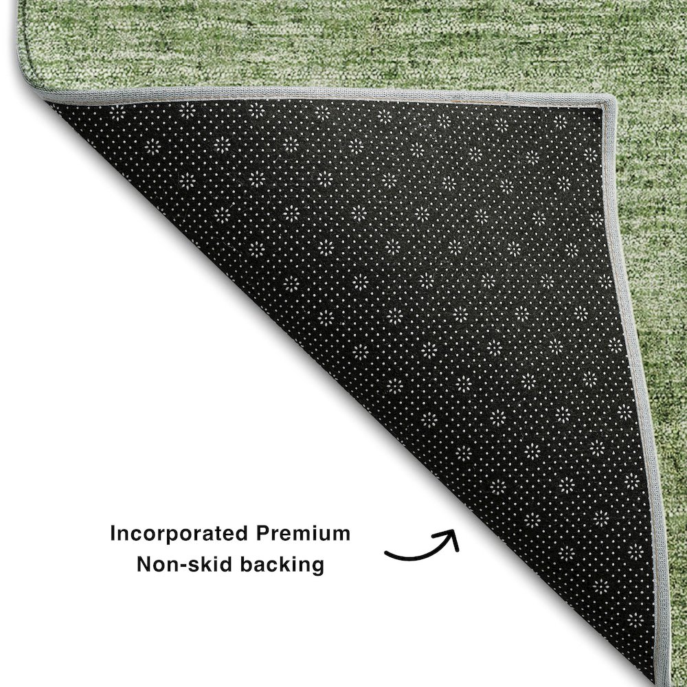 Premium Machine Washable Mayfield AMF696 Green 2'6" x 3'10" Rug. Picture 2