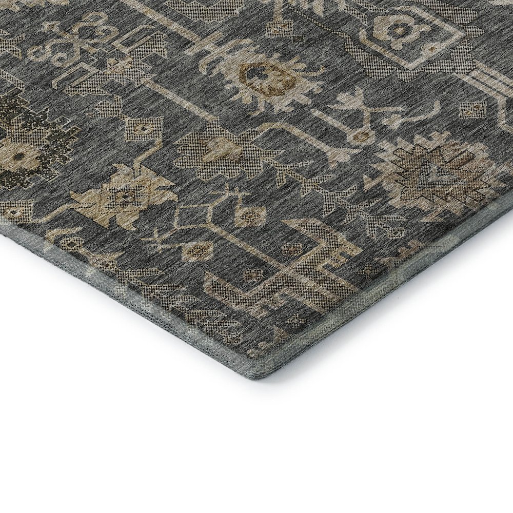 Premium Machine Washable Mayfield AMF697 Gray 2'6" x 3'10" Rug. Picture 3