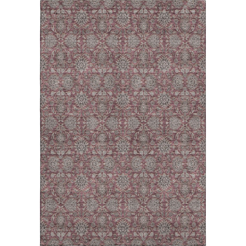 Premium Machine Washable Mayfield AMF702 Merlot 5' x 7'6" Rug. Picture 1