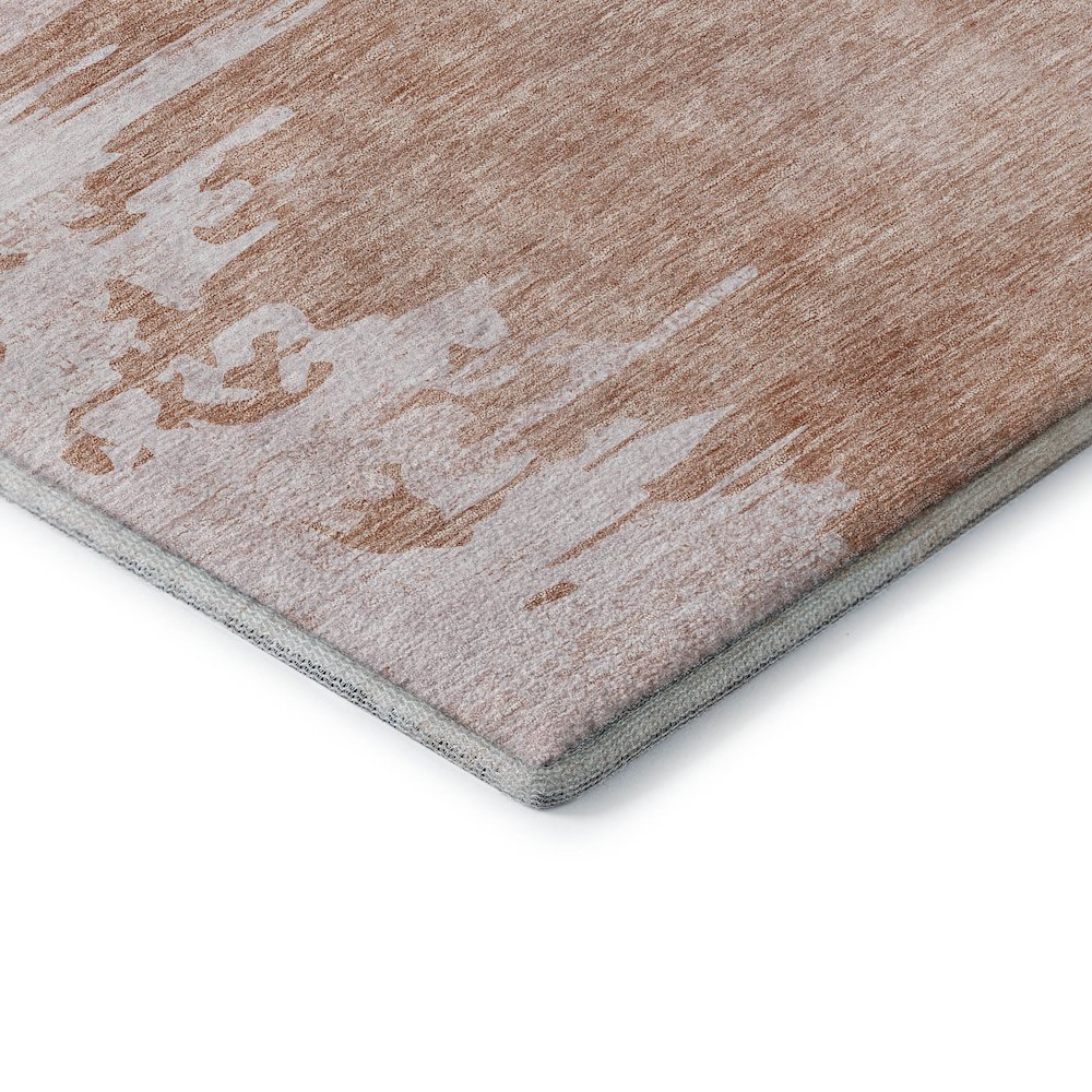 Premium Machine Washable Mayfield AMF705 Terracotta 2'6" x 3'10" Rug. Picture 3