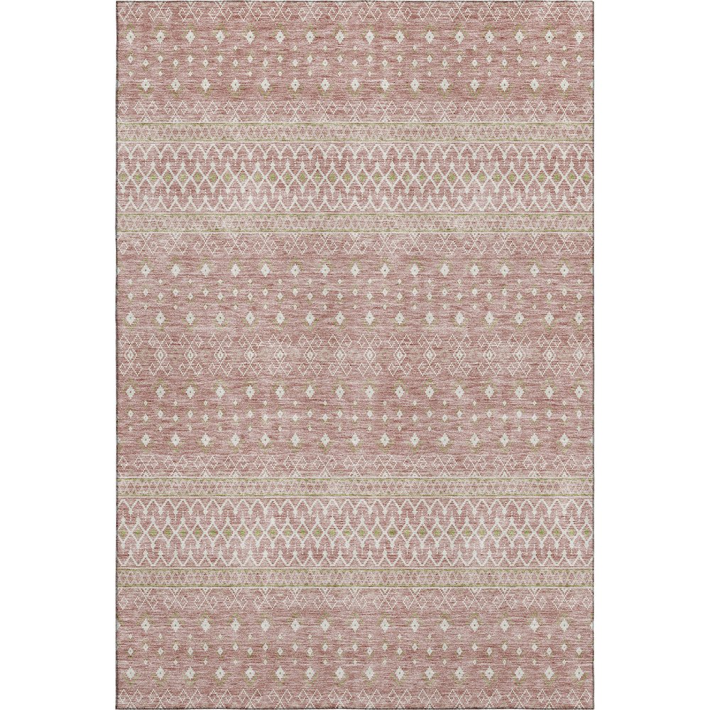 Premium Machine Washable Mayfield AMF709 Blush 5' x 7'6" Rug. Picture 1