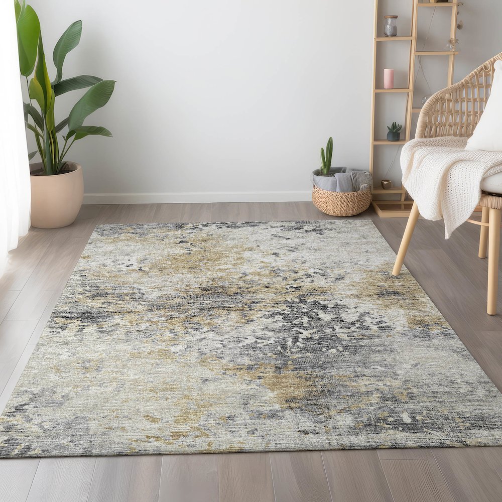 Premium Machine Washable Mayfield  Moody 5' x 7'6" Rug. Picture 5