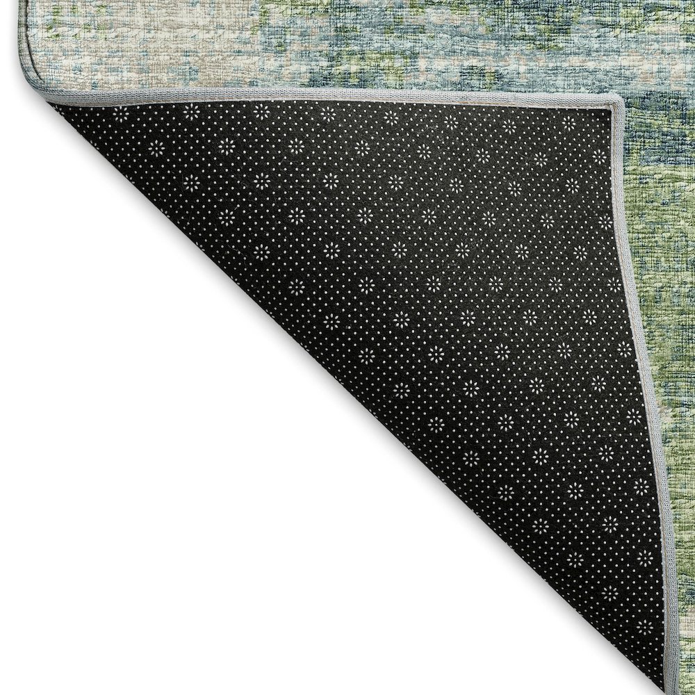 Premium Machine Washable Mayfield  Green 2'6" x 3'10" Rug. Picture 2
