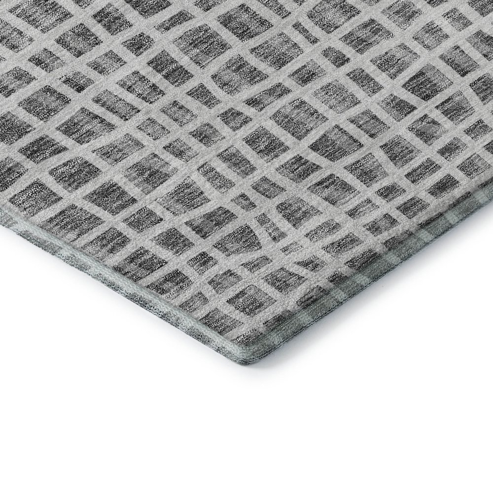 Premium Machine Washable Mayfield AMF729 Gray 2'6" x 3'10" Rug. Picture 3