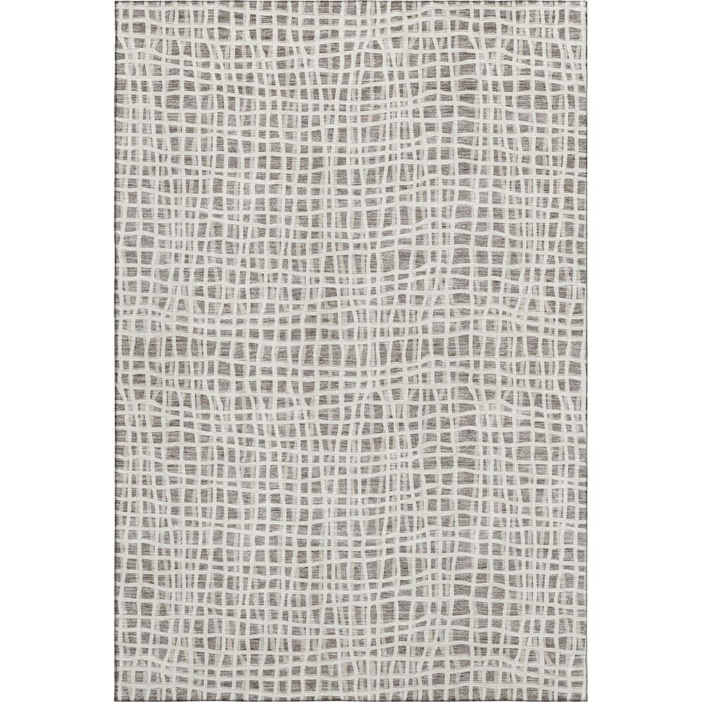 Premium Machine Washable Mayfield AMF729 Taupe 5' x 7'6" Rug. Picture 1