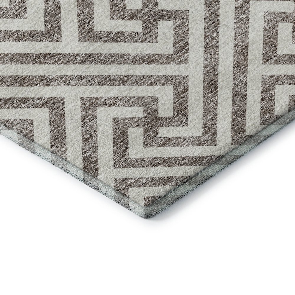 Premium Machine Washable Mayfield AMF731 Taupe 2'6" x 3'10" Rug. Picture 3