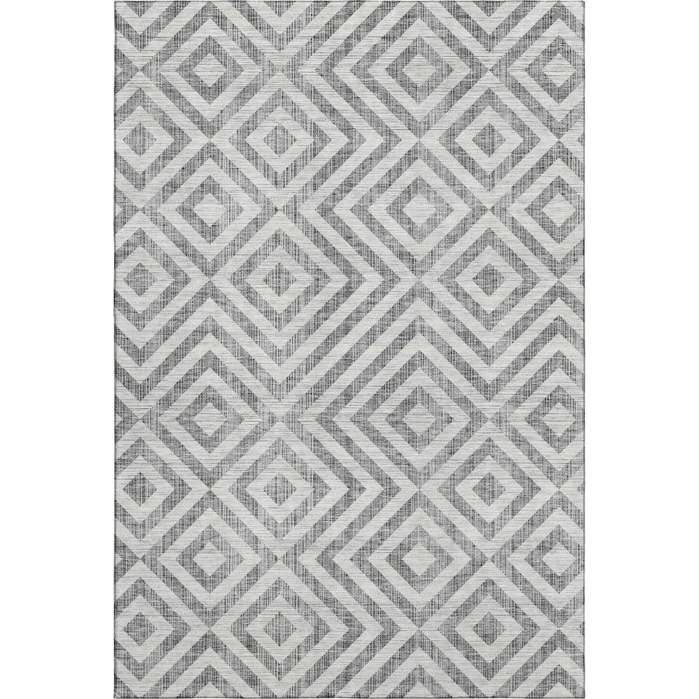 Premium Machine Washable Mayfield AMF733 Gray 5' x 7'6" Rug. Picture 1
