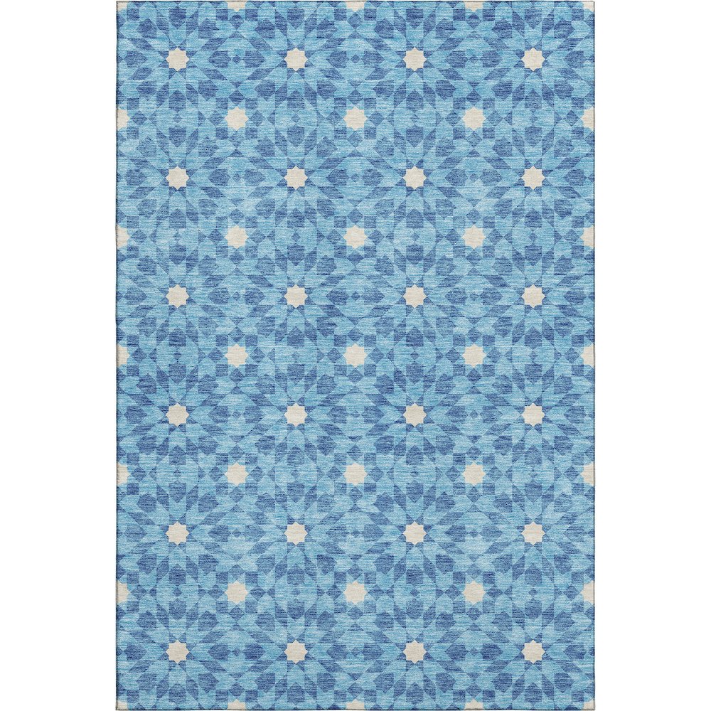 Premium Machine Washable Mayfield AMF734 Denim 5' x 7'6" Rug. Picture 1