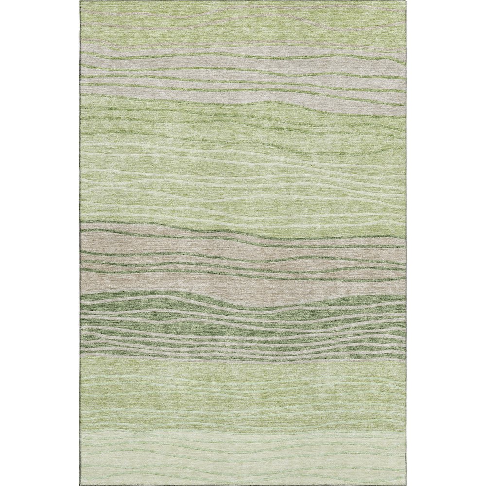 Premium Machine Washable Mayfield AMF735 Aloe 5' x 7'6" Rug. Picture 1