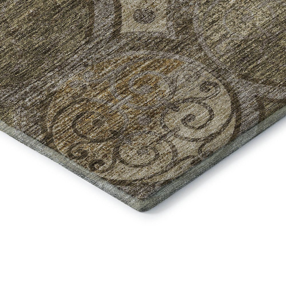 Premium Machine Washable Mayfield AMF738 Brown 2'6" x 3'10" Rug. Picture 3