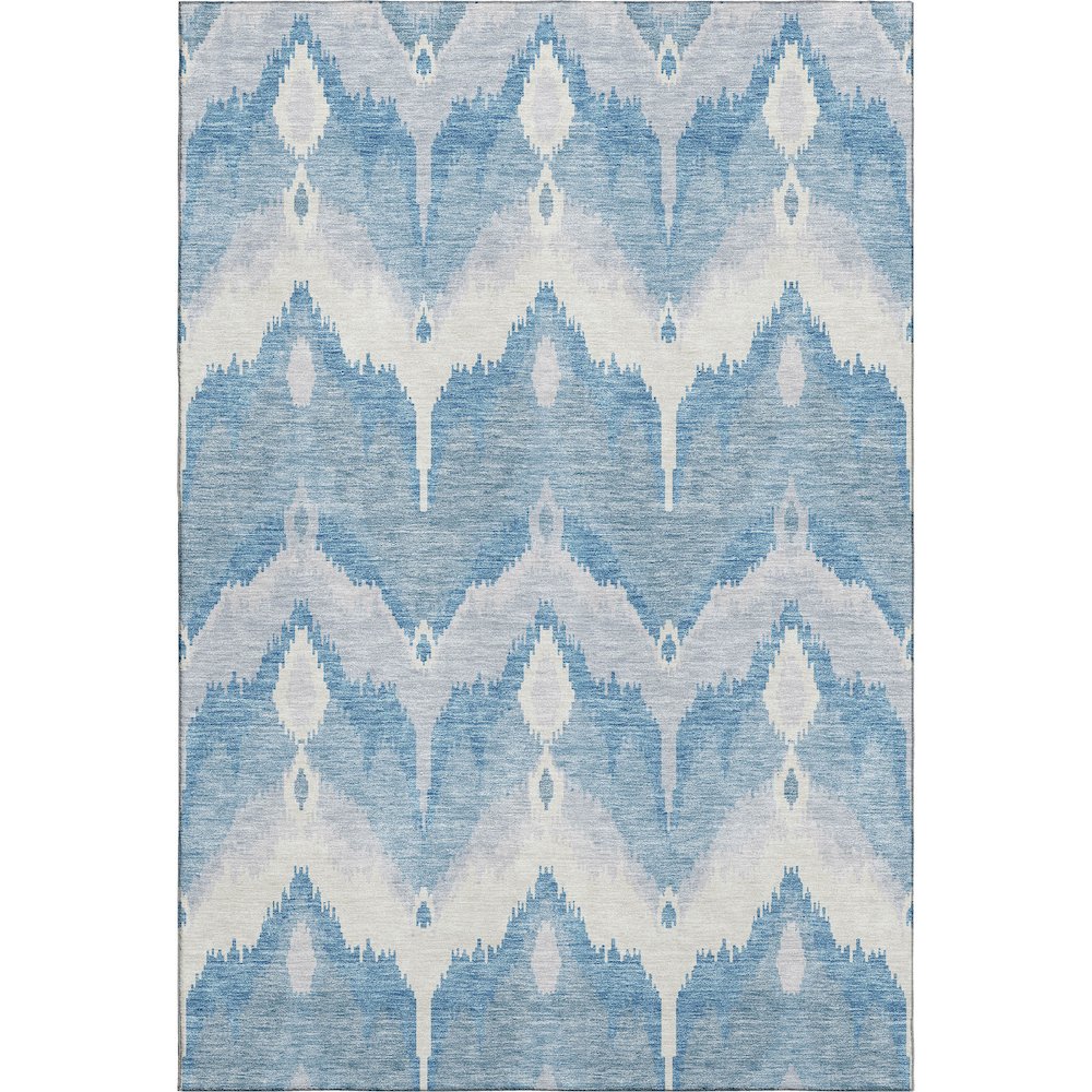 Premium Machine Washable Mayfield AMF743 Denim 5' x 7'6" Rug. Picture 1