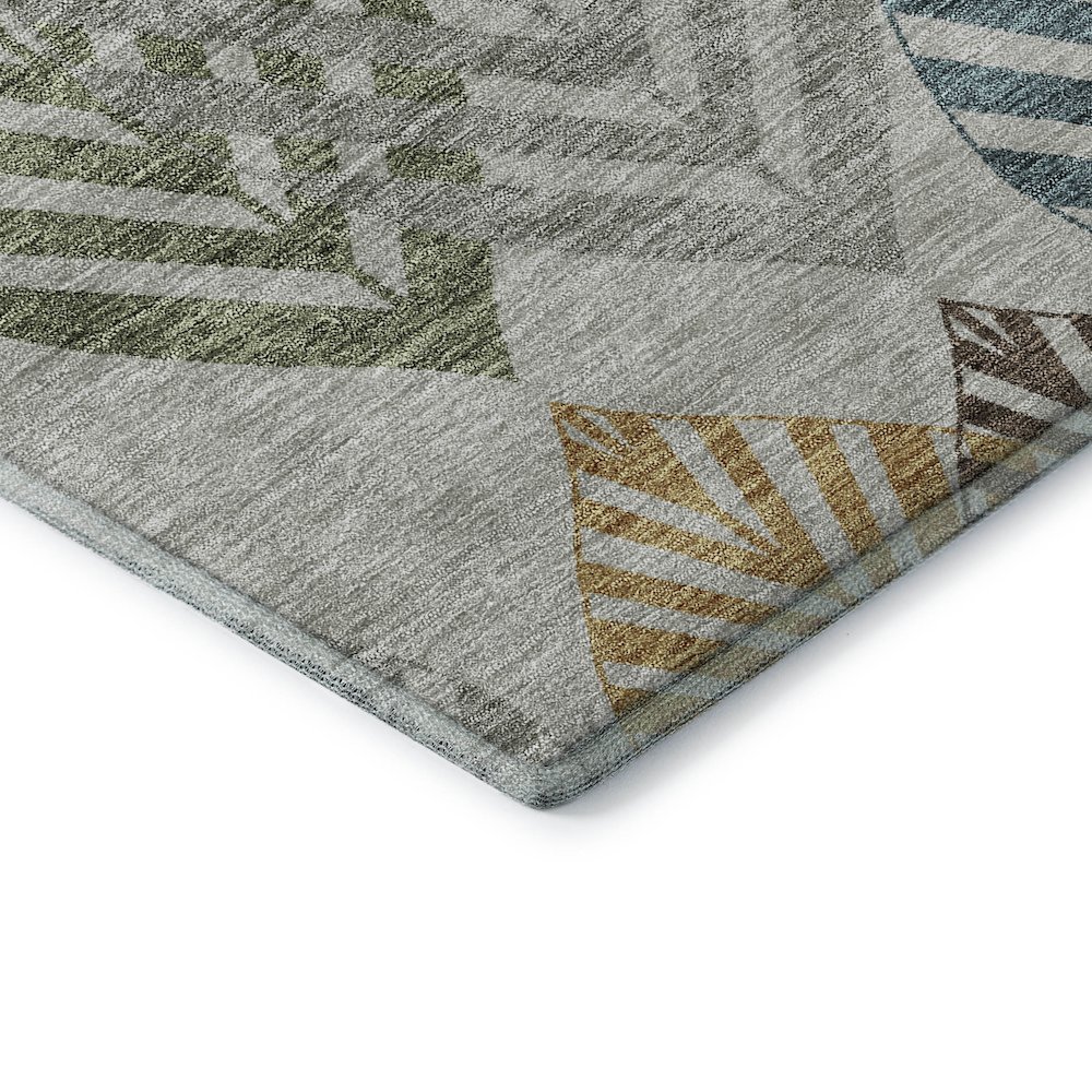 Premium Machine Washable Mayfield AMF744 Gray 2'6" x 3'10" Rug. Picture 3