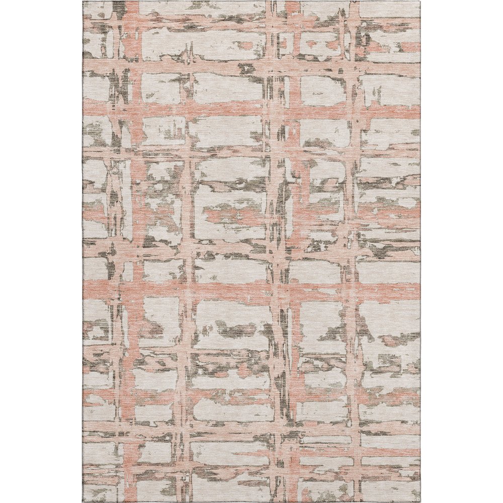 Premium Machine Washable Mayfield AMF745 Pink 5' x 7'6" Rug. Picture 1