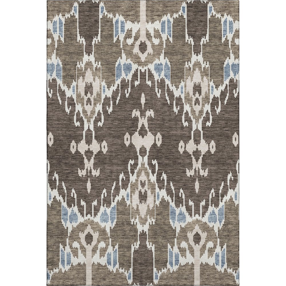 Premium Machine Washable Mayfield AMF748 Fudge 5' x 7'6" Rug. Picture 1