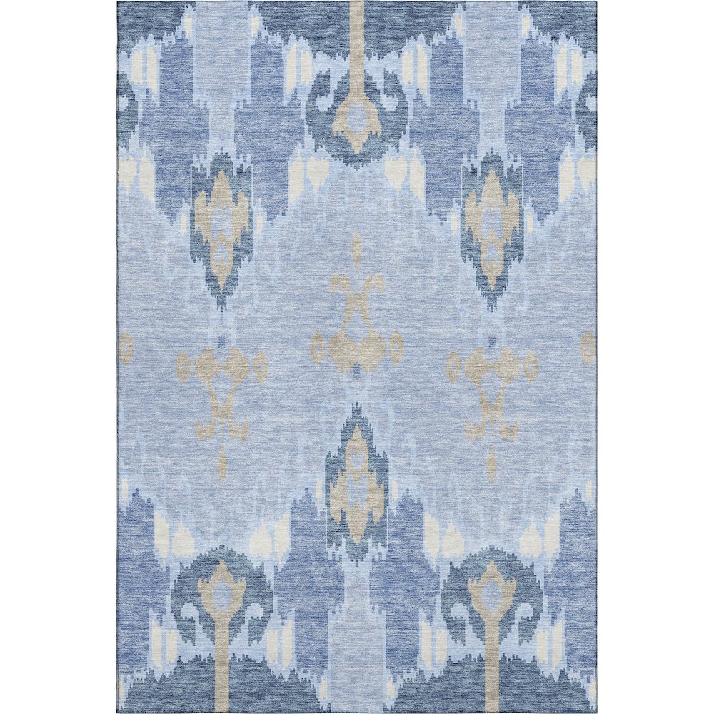 Premium Machine Washable Mayfield AMF748 Sky 5' x 7'6" Rug. Picture 1