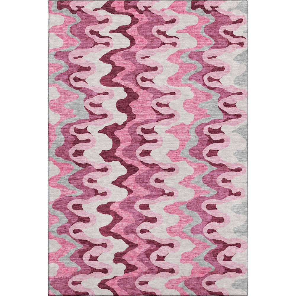 Premium Machine Washable Mayfield AMF750 Blush 5' x 7'6" Rug. Picture 1