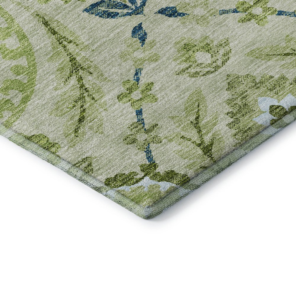 Premium Machine Washable Mayfield AMF751 Aloe 2'6" x 3'10" Rug. Picture 3