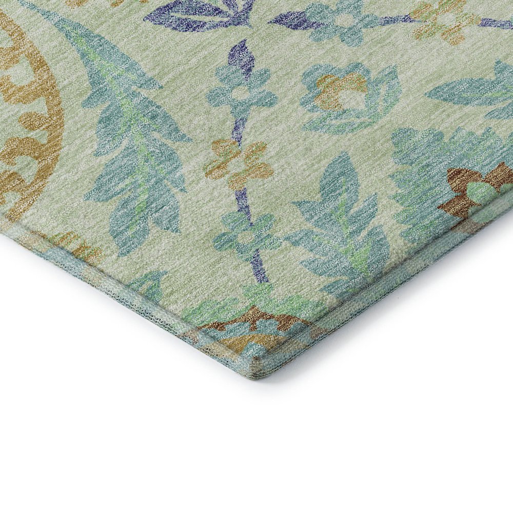 Premium Machine Washable Mayfield AMF751 Mint 2'6" x 3'10" Rug. Picture 3