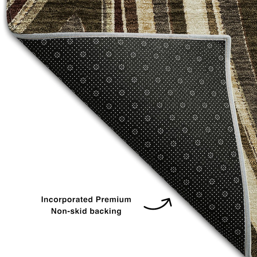 Premium Machine Washable Mayfield AMF756 Fudge 2'6" x 3'10" Rug. Picture 2