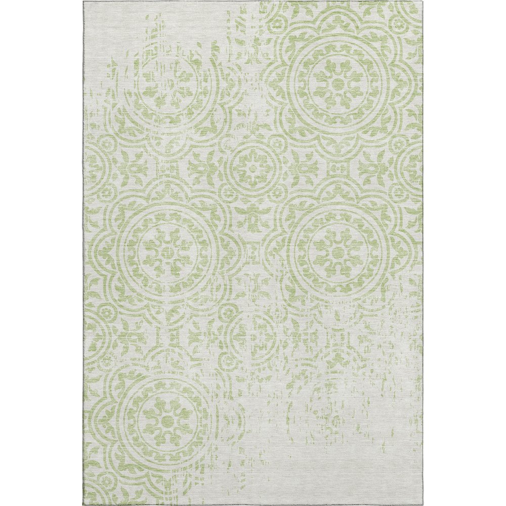 Premium Machine Washable Mayfield AMF758 Aloe 5' x 7'6" Rug. Picture 1