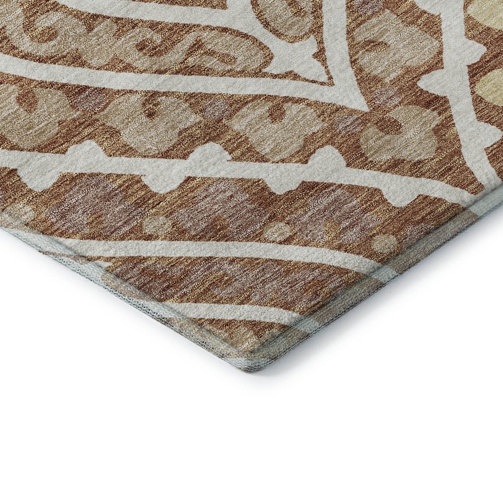 Premium Machine Washable Mayfield AMF761 Paprika 2'6" x 3'10" Rug. Picture 3