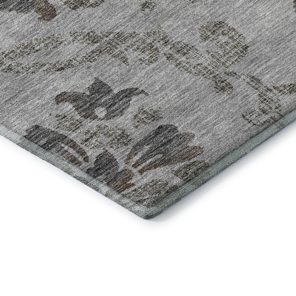 Premium Machine Washable Mayfield AMF762 Gray 2'6" x 3'10" Rug. Picture 3