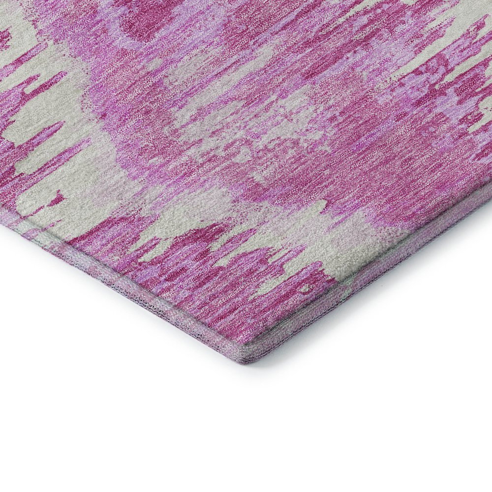 Premium Machine Washable Mayfield AMF767 Pink 2'6" x 3'10" Rug. Picture 3