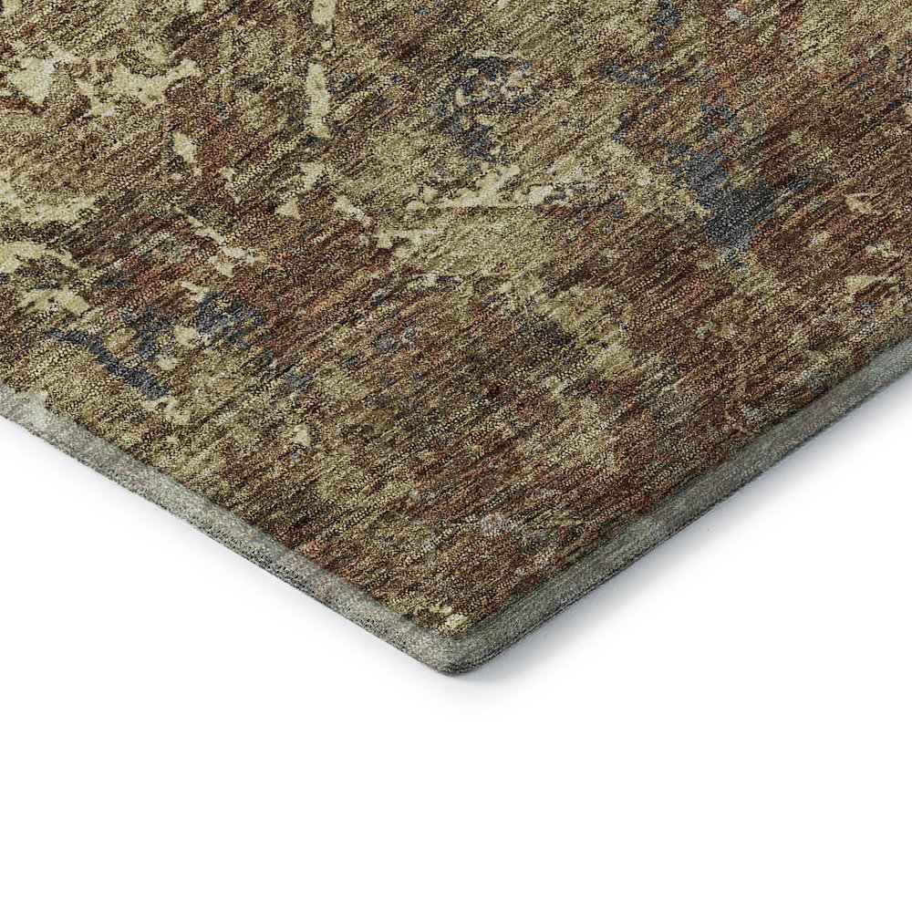 Premium Machine Washable Mayfield AMF768 Brown 2'6" x 3'10" Rug. Picture 3