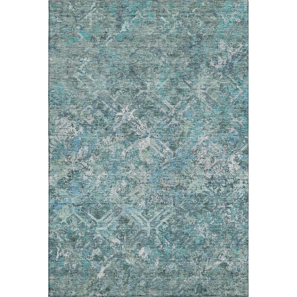Premium Machine Washable Mayfield AMF768 Sage 5' x 7'6" Rug. Picture 1
