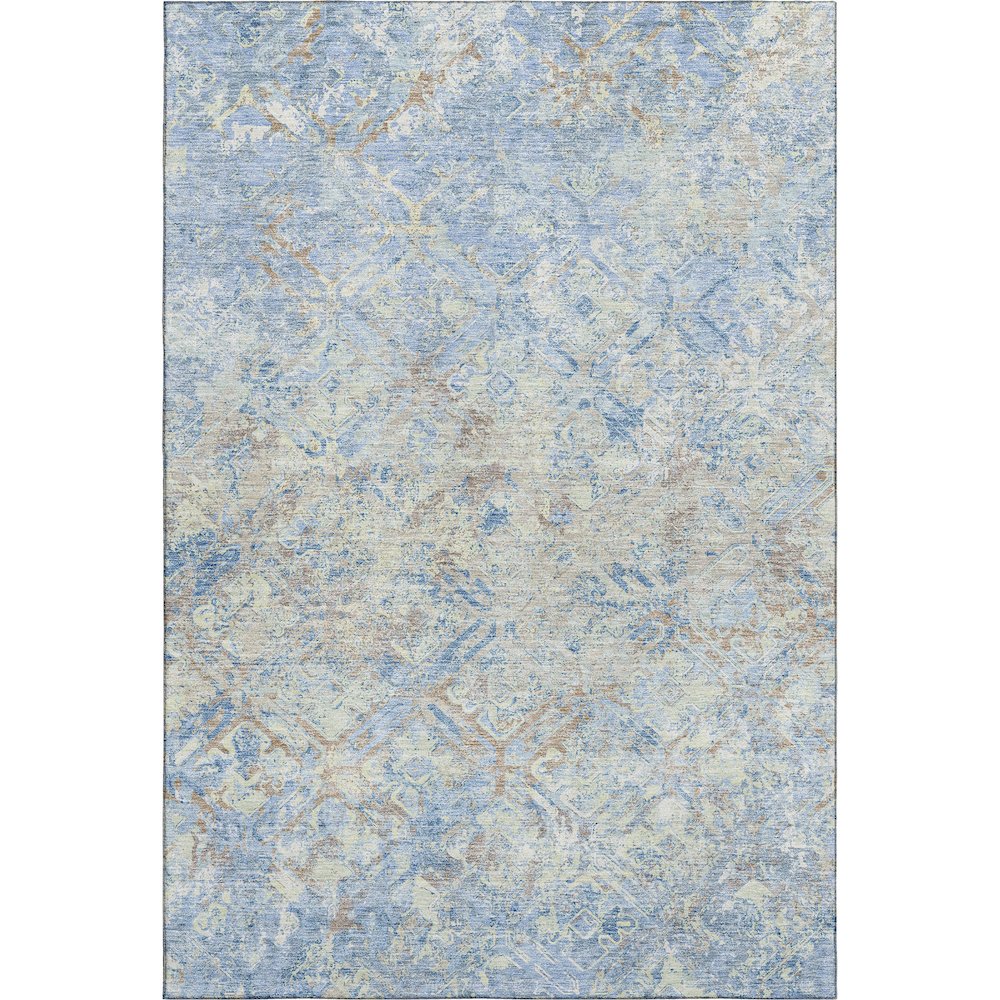 Premium Machine Washable Mayfield AMF768 Sky 5' x 7'6" Rug. Picture 1