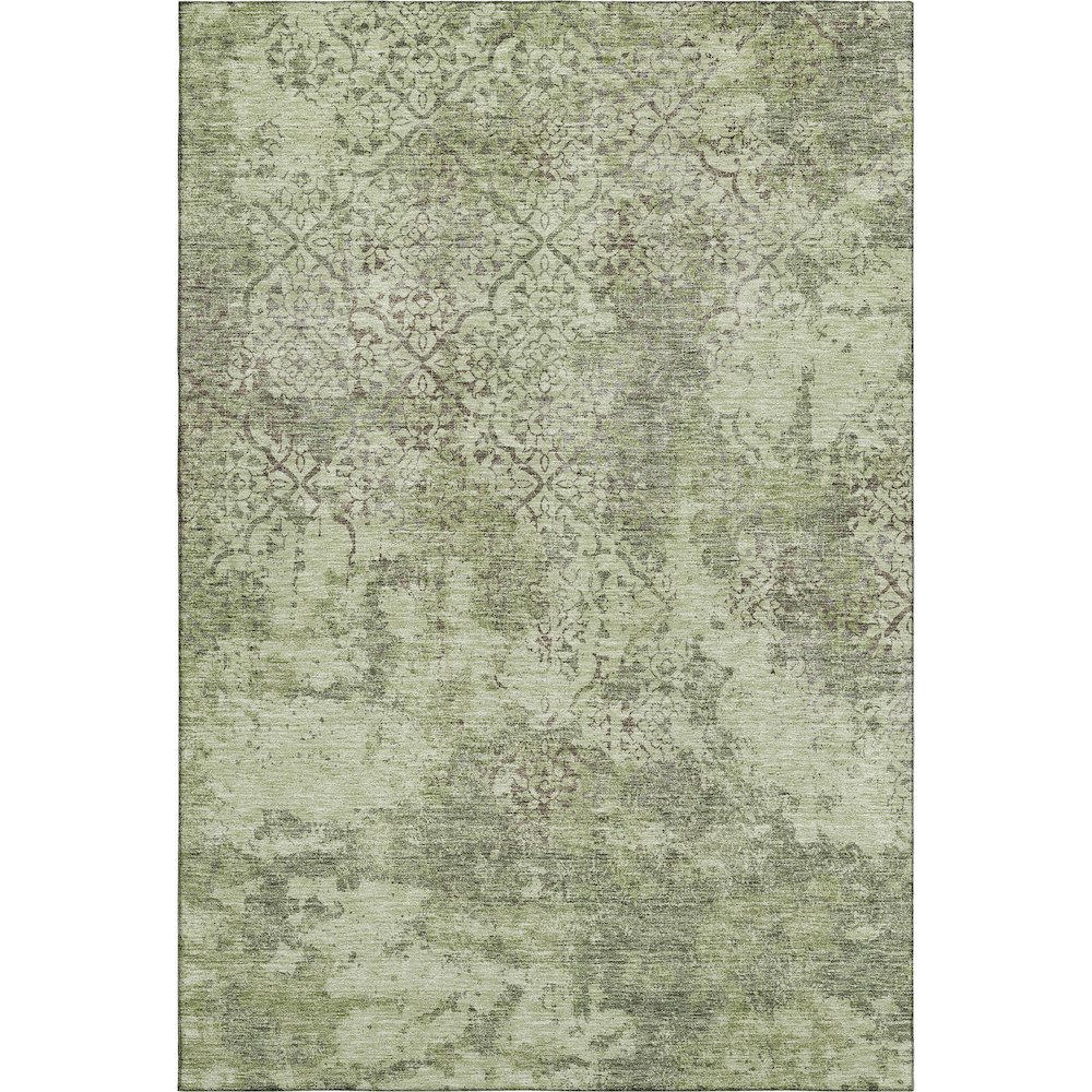 Premium Machine Washable Mayfield AMF769 Aloe 5' x 7'6" Rug. Picture 1