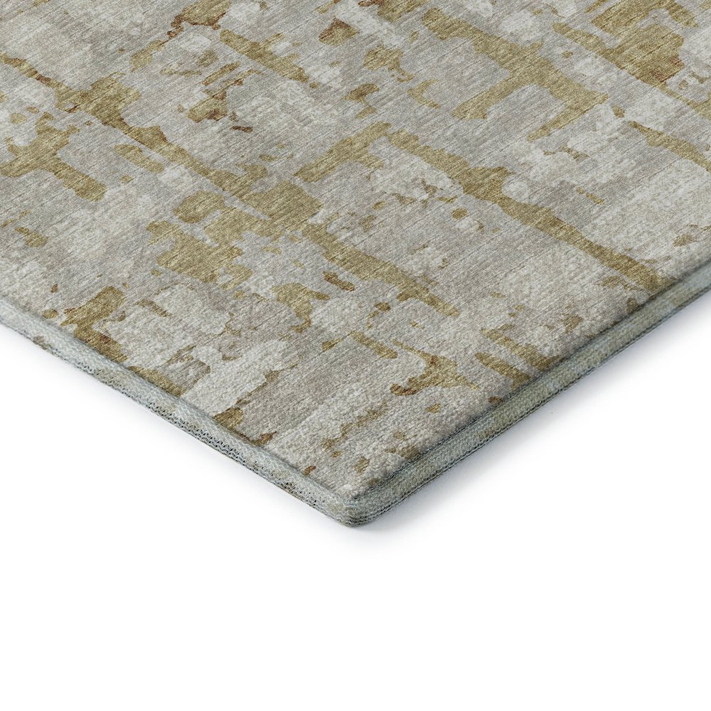 Premium Machine Washable Mayfield  Caramel 2'6" x 3'10" Rug. Picture 3