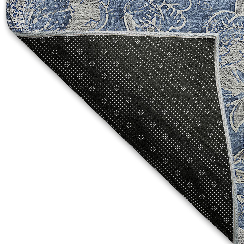 Premium Machine Washable Mayfield AMF771 Denim 2'6" x 3'10" Rug. Picture 2