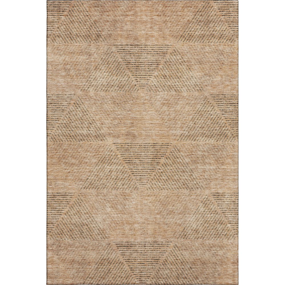 Premium Machine Washable Mayfield AMF777 Copper 5' x 7'6" Rug. Picture 1