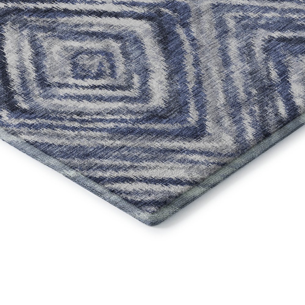 Premium Machine Washable Mayfield AMF781 Blue 2'6" x 3'10" Rug. Picture 3