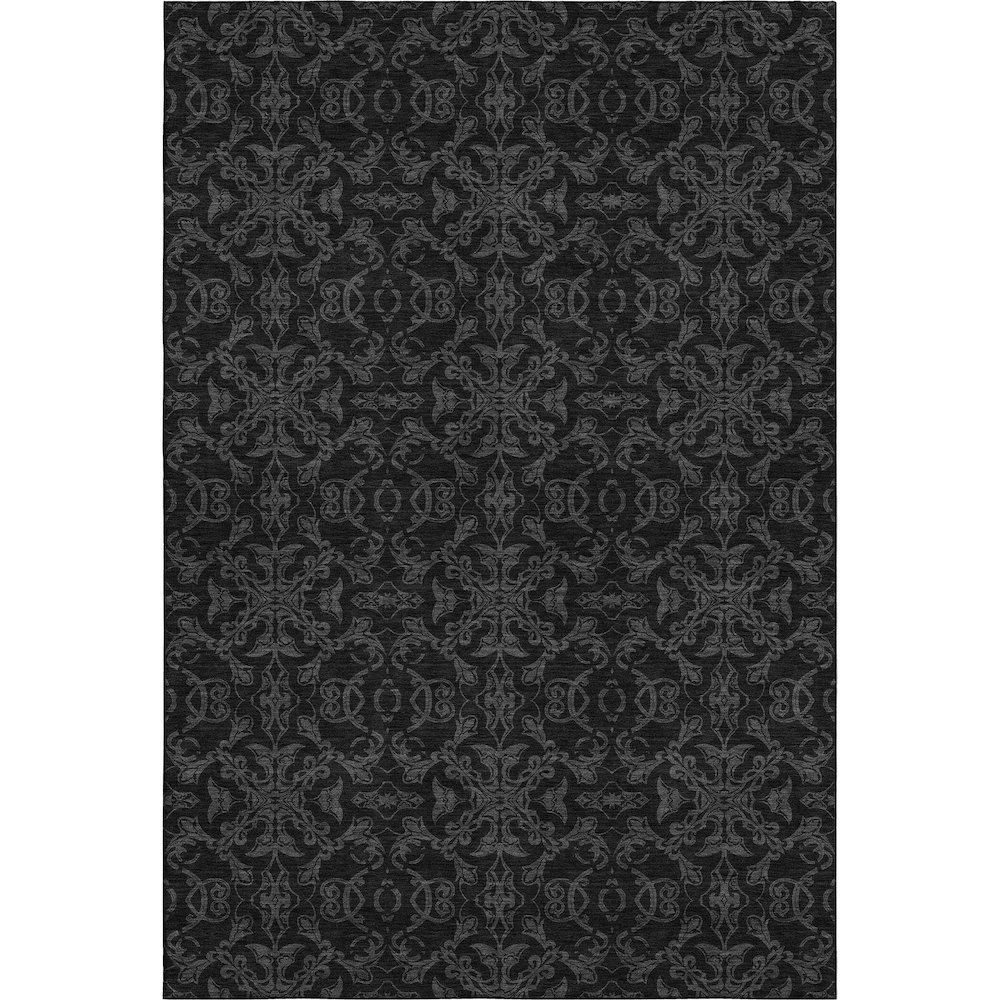 Premium Machine Washable Mayfield AMF785 Gray 5' x 7'6" Rug. Picture 1