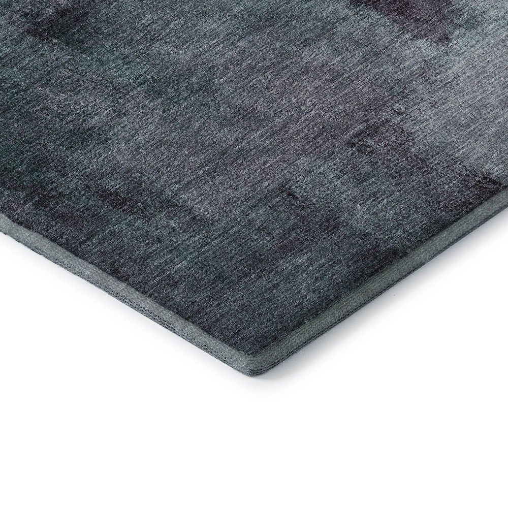 Premium Machine Washable Mayfield AMF787 Teal 2'6" x 3'10" Rug. Picture 3