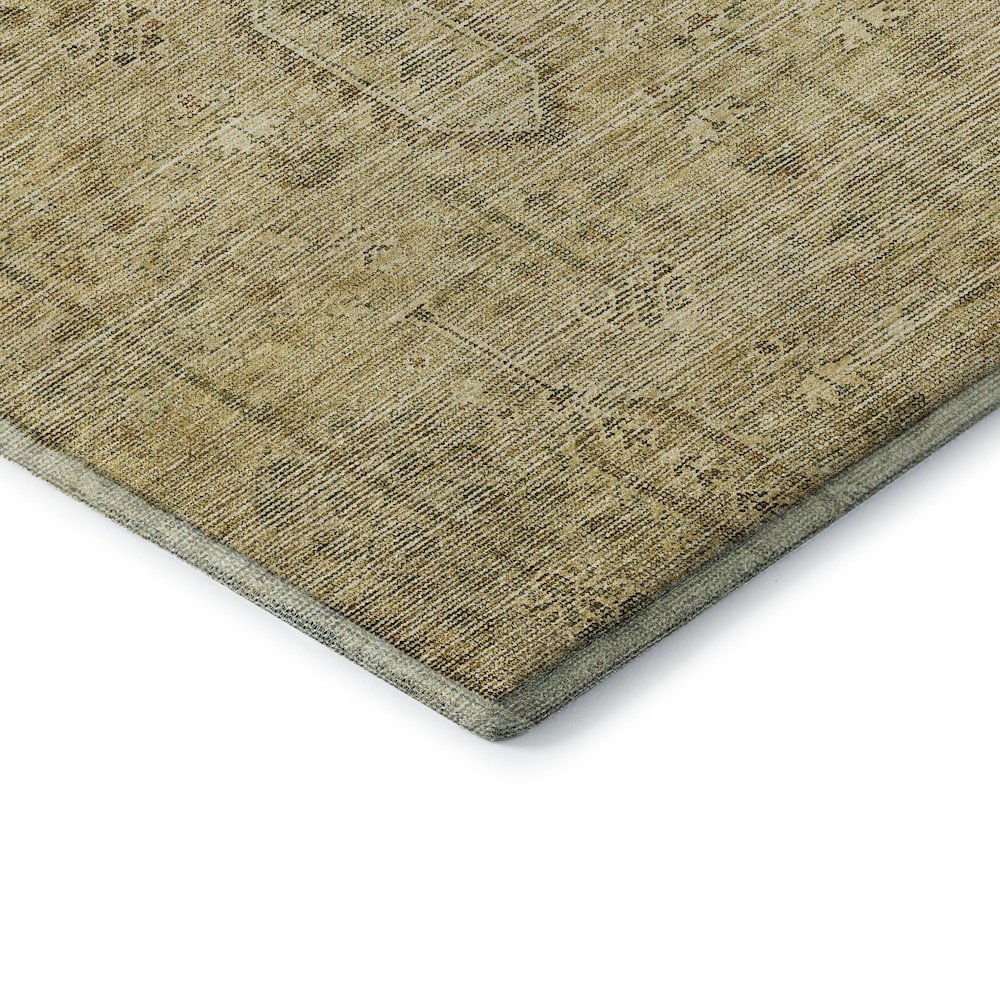 Premium Machine Washable Mayfield AMF790 Gold 2'6" x 3'10" Rug. Picture 3