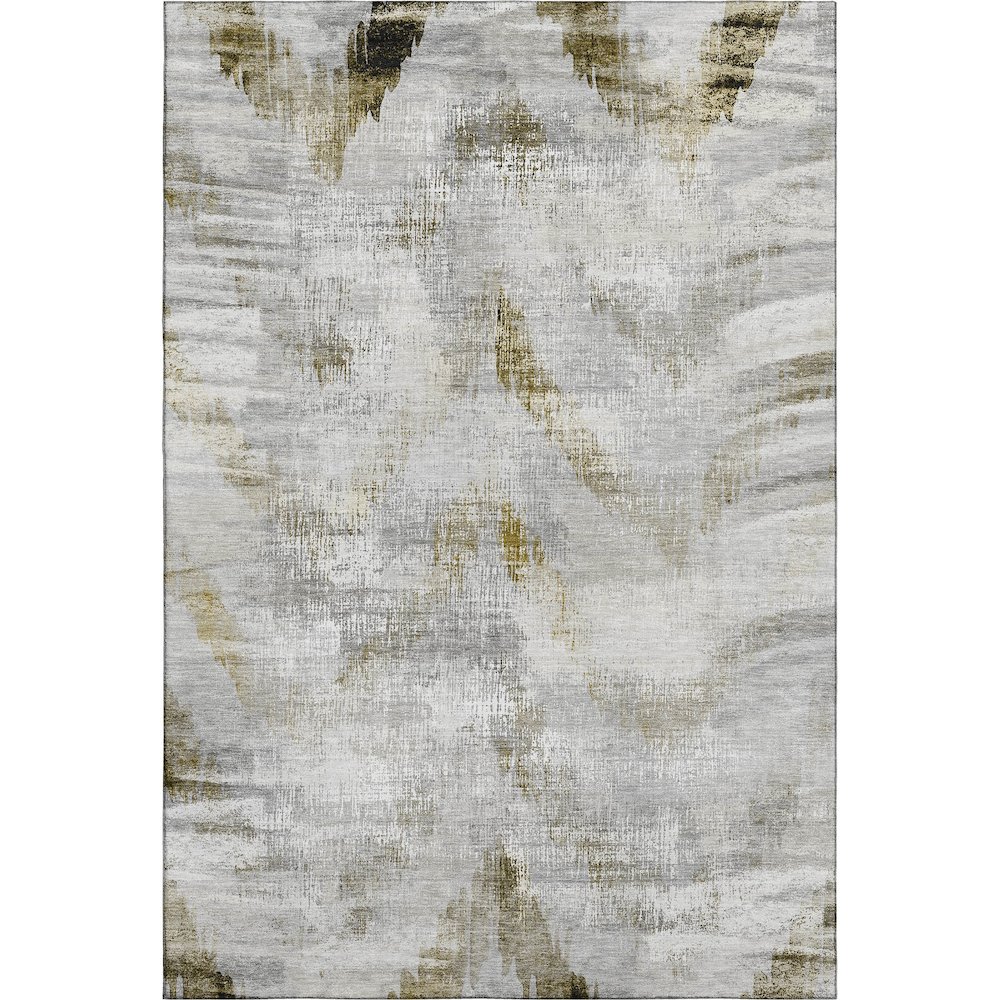 Premium Machine Washable Mayfield AMF791 Taupe 5' x 7'6" Rug. Picture 1