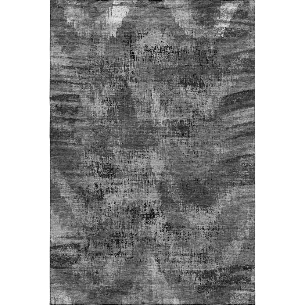 Premium Machine Washable Mayfield AMF792 Gray 5' x 7'6" Rug. Picture 1