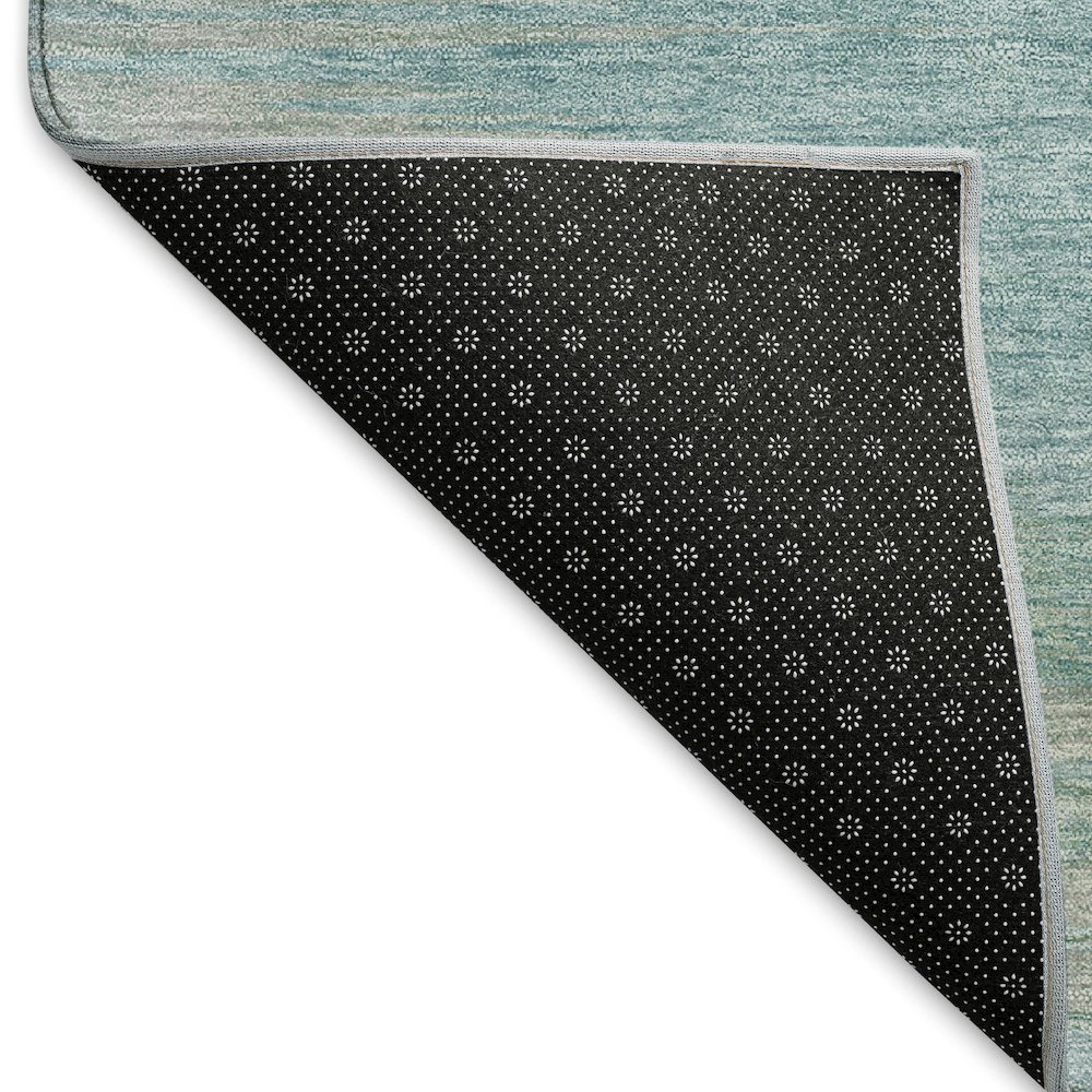 Premium Machine Washable Mayfield AMF794 Aqua 2'6" x 3'10" Rug. Picture 2