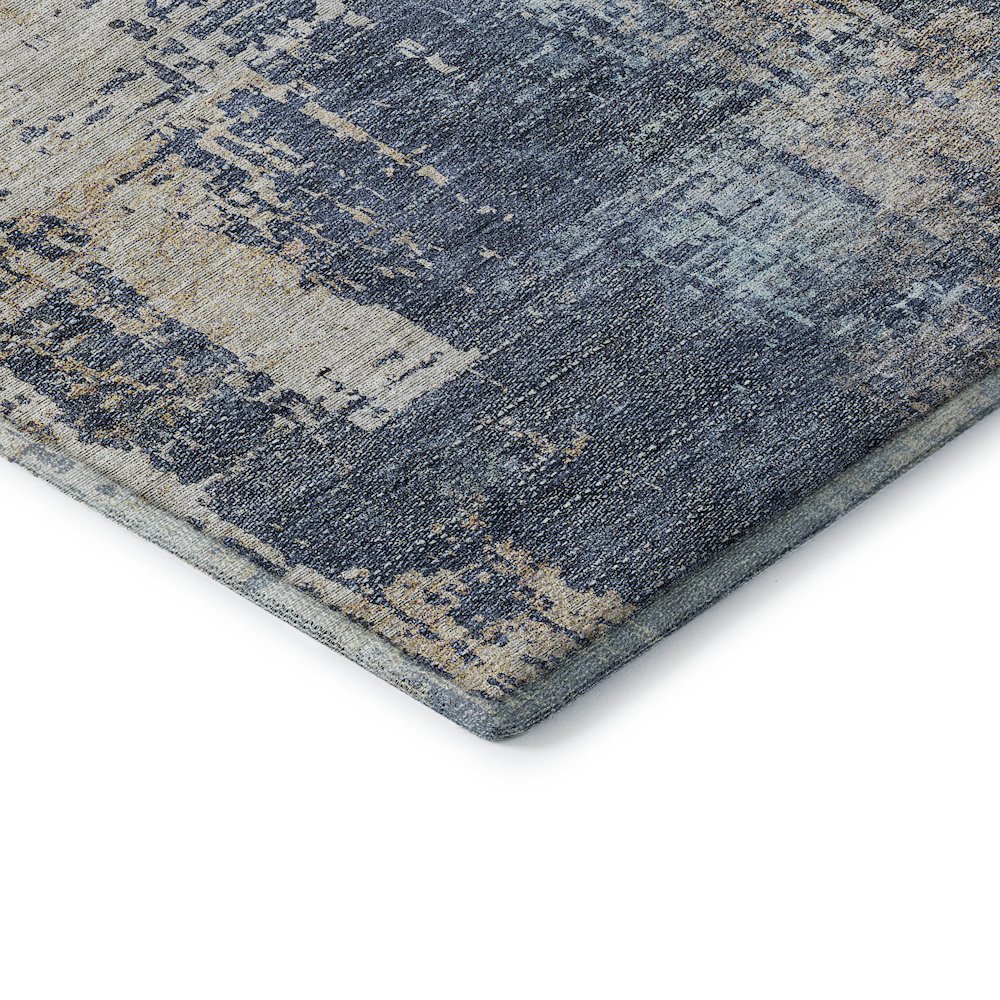 Premium Machine Washable Mayfield AMF795 Navy 2'6" x 3'10" Rug. Picture 3