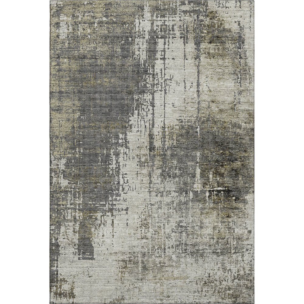 Premium Machine Washable Mayfield AMF797 Taupe 5' x 7'6" Rug. Picture 1
