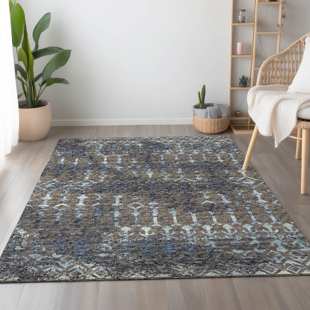 Premium Machine Washable Mayfield  Mink 5' x 7'6" Rug. Picture 5