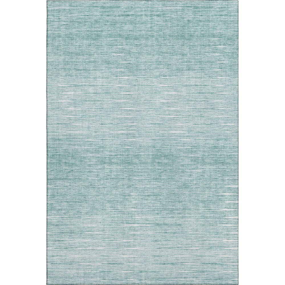 Premium Machine Washable Mayfield AMF800 Aqua 5' x 7'6" Rug. Picture 1