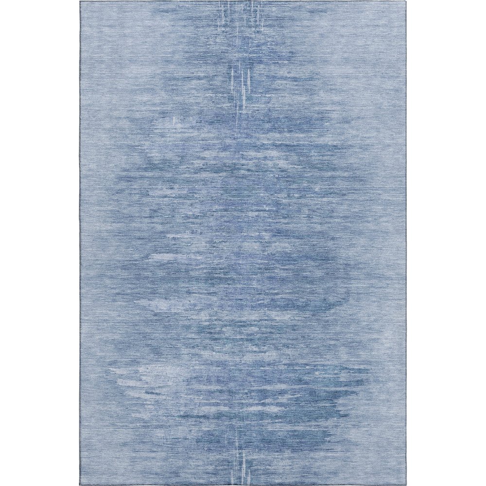 Premium Machine Washable Mayfield AMF806 Blue 5' x 7'6" Rug. Picture 1