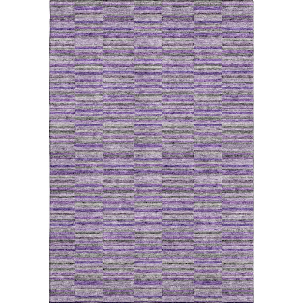 Premium Machine Washable Mayfield AMF816 Purple 5' x 7'6" Rug. Picture 1