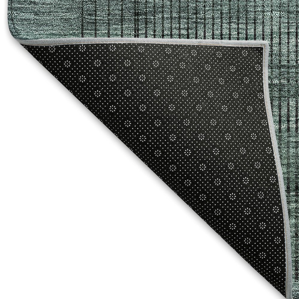 Premium Machine Washable Mayfield AMF820 Teal 2'6" x 3'10" Rug. Picture 2