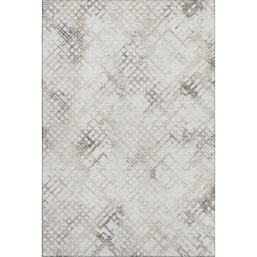 Premium Machine Washable Mayfield AMF824 Taupe 5' x 7'6" Rug. Picture 1